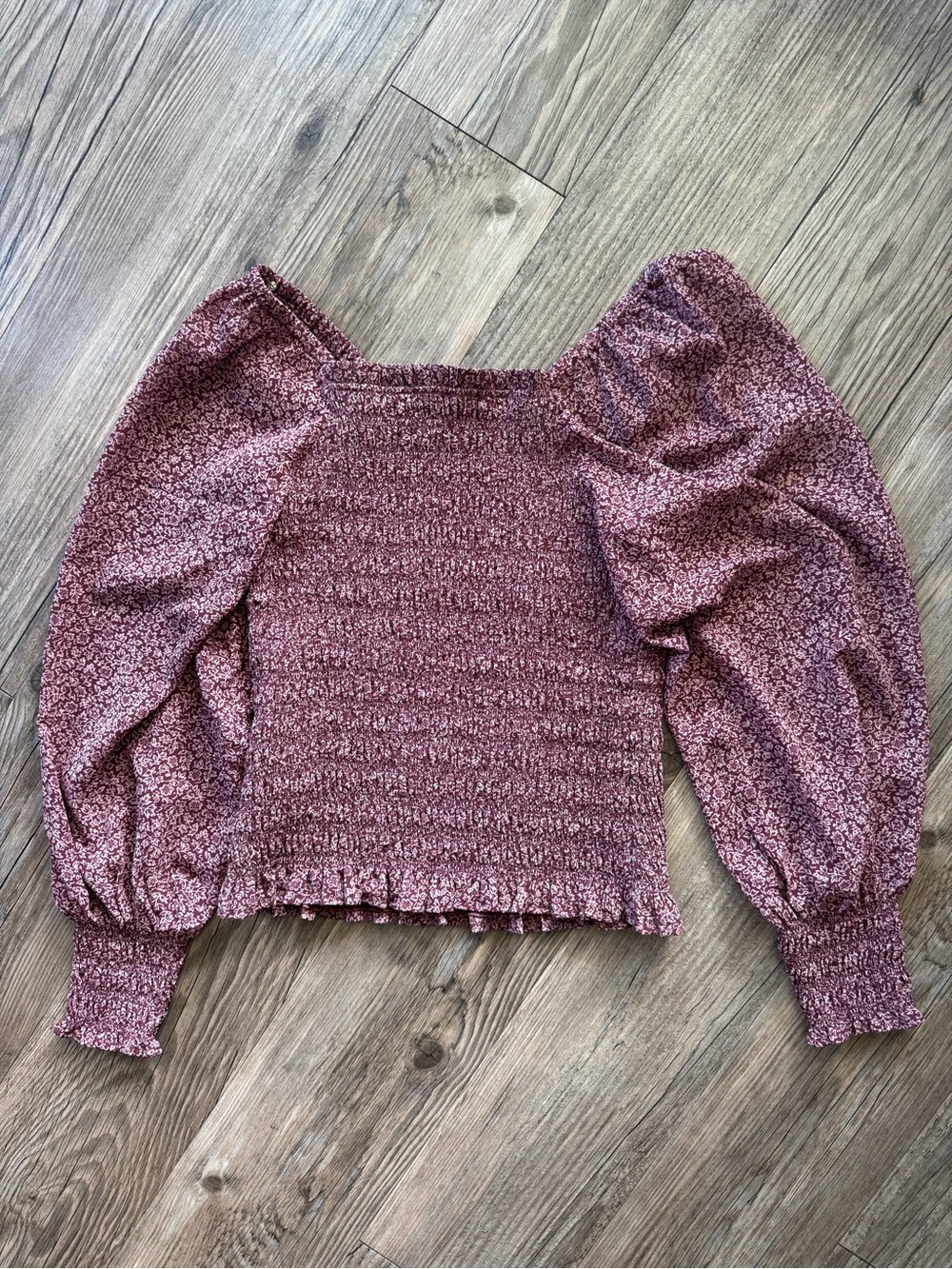 Madewell Bubble Sleeved
Smocked Top in Floral Size XXS - Picture 5 of 7